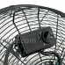 Smartxchoices 20" Black High Velocity Floor Fan Portable Heavy Duty Three Speed Levels Cyclone Table Fan Commercial Industrial Home Use  Non-Oscillating 110V - B071X8MSG5